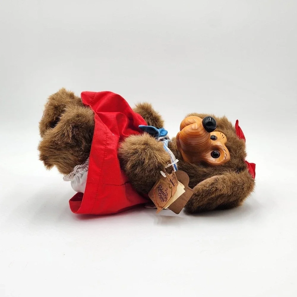 Vintage Robert‎ Raikes Jessica Bear Wooden Face Limited Edition ANN364/7500 12